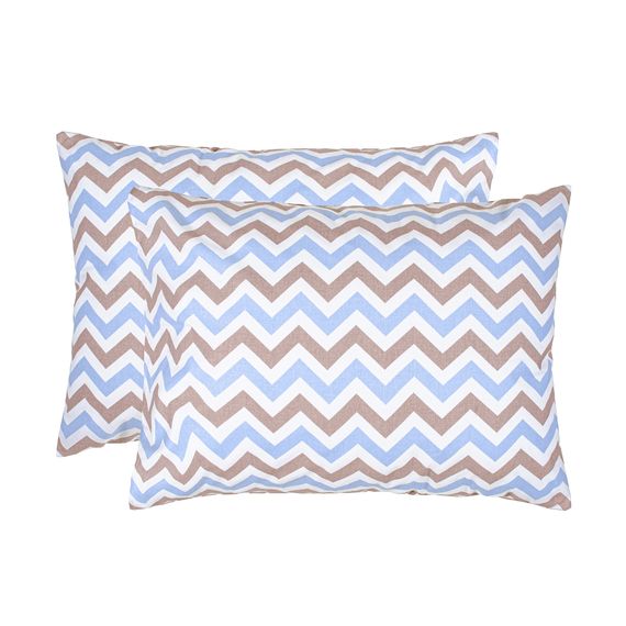 Набір наволочок Home Line 65274 Україна 50x70  Бавовна Коричневий, Блакитний