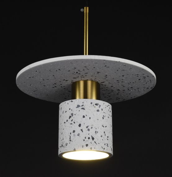 Люстра підвісна на 1 лампочку 27679 Латунь 37-180х29х29 см. | Зображення 3