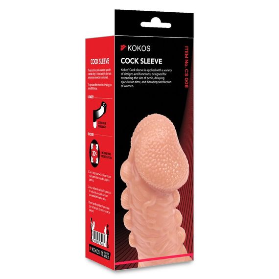 Насадка на член Kokos Cock Sleeve CS 008 M | Зображення 3
