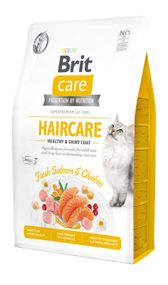 Корм Brit Care Cat Grain Free Haircare Healthy & Shiny Coat сухой для ухода за кожей и шерстью кошек 2 кг