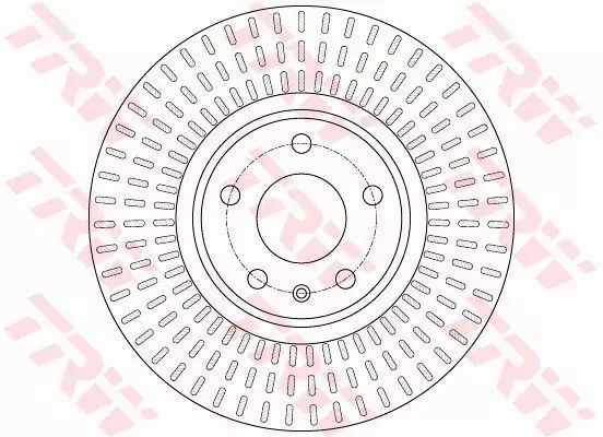 Диск гальмівний AUDI A4/A5/A6/A7/Q5 F D=320mm 07-18, TRW (DF6148) | Зображення 1