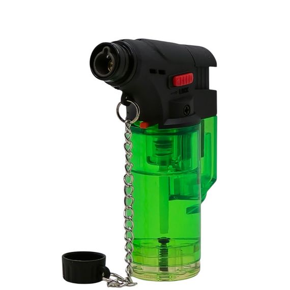 Запальничка З Турбо Полум'ям Прозора Зелена | Зображення 1