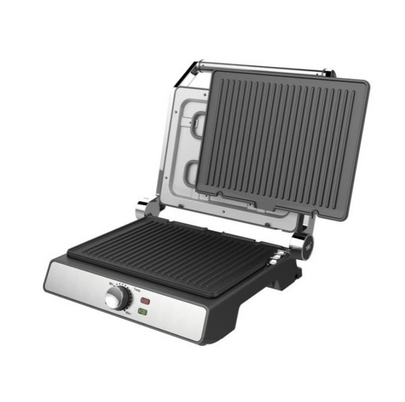 Електрогриль ROTEX RSM540-XL MasterGrill контактний гриль для м'яса, овочів, сендвічів та домашнього барбекю 2000 Вт Чорний