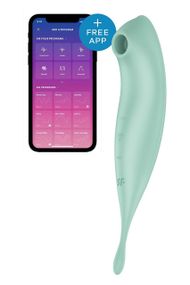 Вакуумний вібратор Satisfyer Twirling Pro+, Мятний