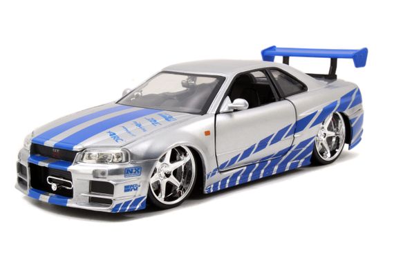 Игровая металлическая машинка Fast and Furious Ниссан Скайлайн BNR-34 2002 | Зображення 2