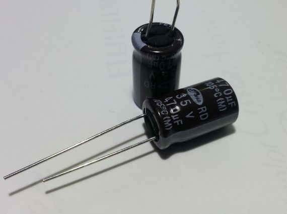 10mkf - 50v  RD 5*11  SAMWHA, 105°C конденсатор електролітичний | Зображення 3