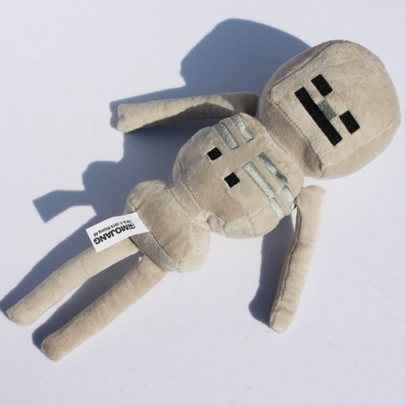 Дитяча іграшка Скелет Minecraft Skeleton 22 см, м'яка іграшка герої Майнкрафт Скелет | Зображення 6