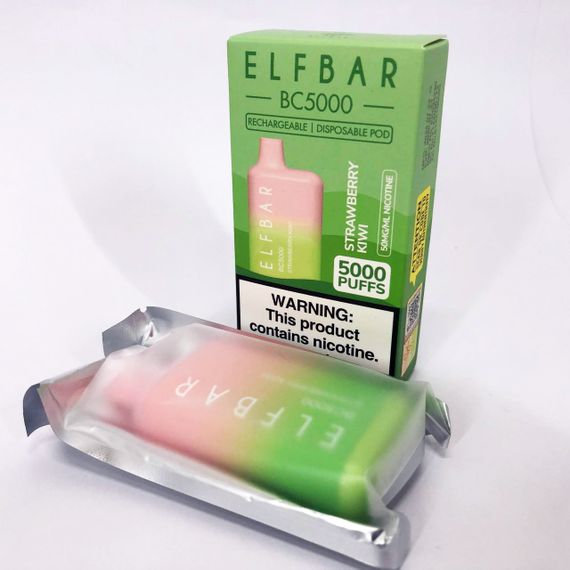 Elf Bar BC5000 смак Полуниця Ківі (Strawberry Kiwi) | Зображення 2