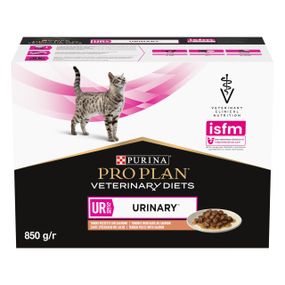 Вологий корм для котів з сечокам'яною хворобою з лососем Purina Veterinary Diets UR Urinary 85 гр х 10 шт