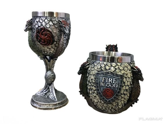 Подарочный Набор Кружка Чашка Бокал 3D Игра Престолов Game Of Thrones Fire and Blood... | Зображення 3