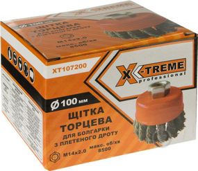 Щітка X-Treme XT-107200 D100мм торцова X-TREME плет.дріт