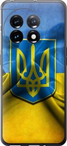 Чехол на OnePlus 11 Флаг и герб Украины 1 "375u-2940-17620"
