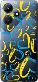 Чехол на Infinix Hot 30i Сердца UA "5292u-3045-17620"