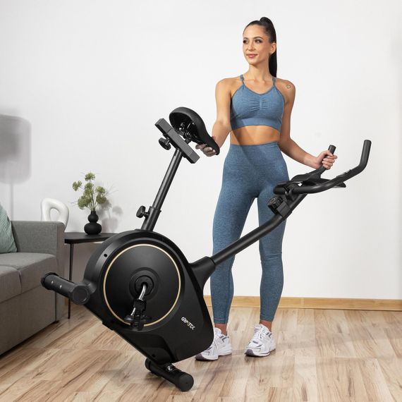 Велотренажер Gymtek XB1400 магнітний золотий | Зображення 7