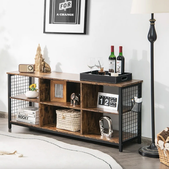 Тумба під ТВ Costway Ketrin в стилі Loft | Зображення 6