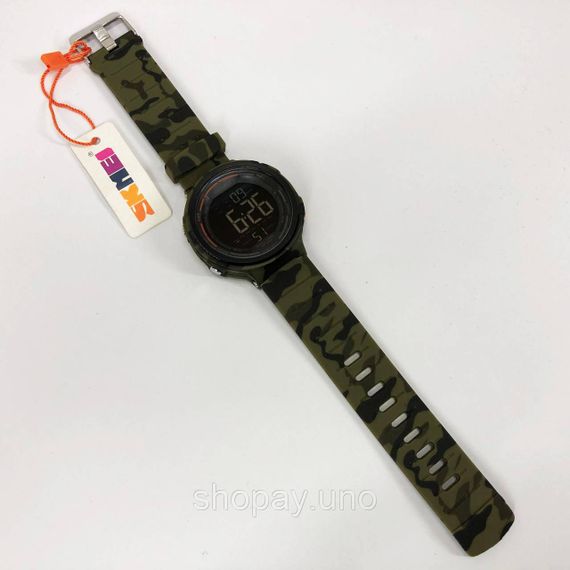 Годинник наручний чоловічий SKMEI 1841CMGN ARMY GREEN CAMO, водонепроникний чоловічий годинник. Колір: зелений | Зображення 6