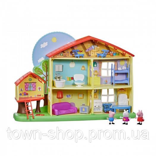 Игровой набор Peppa - Коттедж Пеппы День-ночь (3 фигурки, свет, звук)