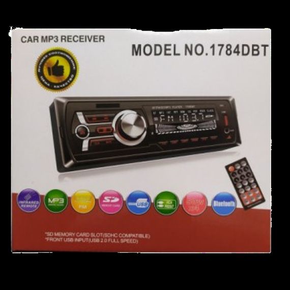 Автомагнітола 1DIN MP3 1784BT з Bluetooth, 2 USB-портами та підтримкою карт пам'яті XPRO (14244_544) | Зображення 1