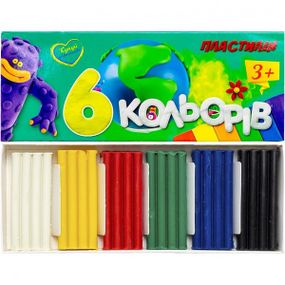 Пластилин 6 цветов 72гр, мягкий Jumbі, в коробке (4820274630019)