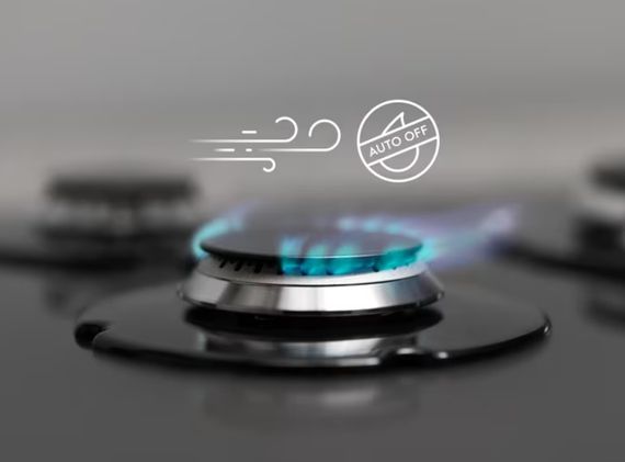 Варочная поверхность газовая Electrolux, 60см, чугун, нержавеющая сталь (KGS6426SX) | Зображення 8