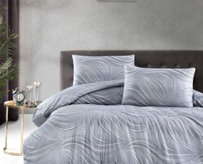 Постільна білизна First Choice Homesko Ranforse 200 х 220 см Donis Grey
