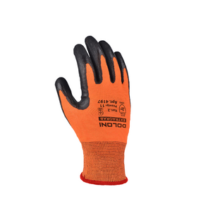 Рукавиці 4197 трикотаж латексне покриття неповне обливання р.11(XXL) жовтогарячий EXTRAGRAB ДКГ