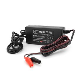 Зарядний пристрій Mervesan MT-7012C для акумулятора 12V-5A, затискачі, Q80