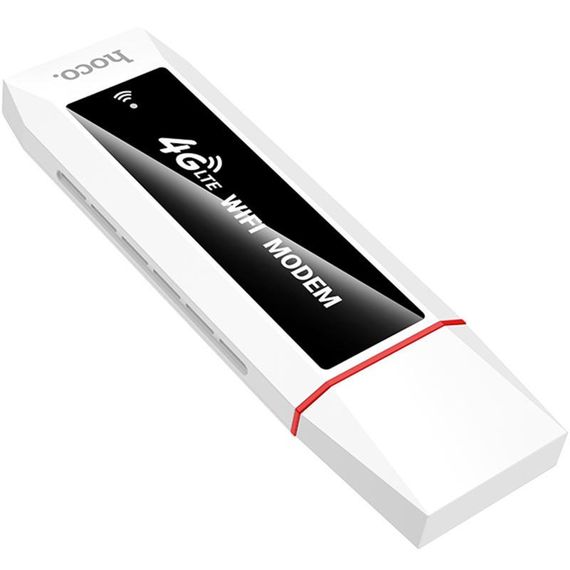 Портативный модем WiFi роутер Hoco HI43 150Mbps (SIM) 2100 mAh White | Зображення 3