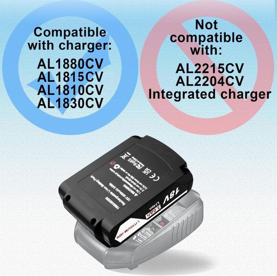 Акумулятор Moccdor для електроінструмента Bosch 18V 3000mAh PBA PSB PSR батарея до шурупокрута, дрилі Li-ion 18В | Зображення 3