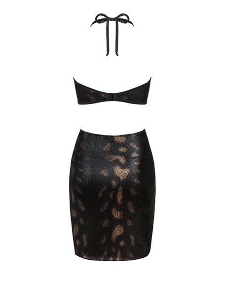 Сукня під зміїну шкіру Obsessive Vivianty dress XS/S, чорна | Зображення 5
