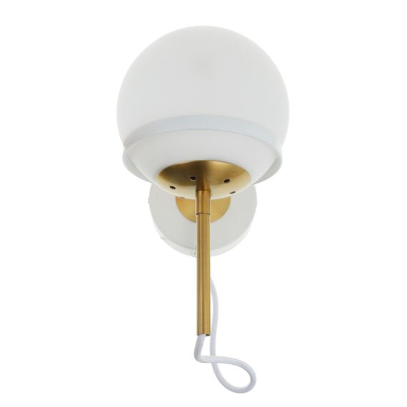 Бра настенное накладное шар минимализм BR-01 469W/1 E14 AC+WT | Зображення 5