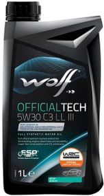 Моторна олива WOLF OFFICIALTECH C3 LL III 5W-30 1л.
