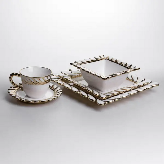 Сервиз фарфоровый Tiffany 24 предмета на 6 персон XZ-24PCS | Зображення 5