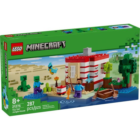 Конструктор LEGO Minecraft Будинок із вибухівки в джунглях (21275)