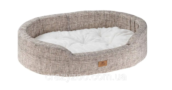Лежак для котов и собак Ferplast Dandy 45 с искусственным мехом серый 45x35x13 см 82941098