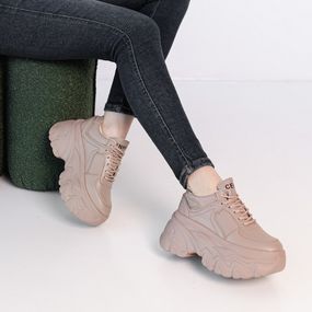Кроссовки женские Fashion Dora 3898 40 размер 245 см Бежевый