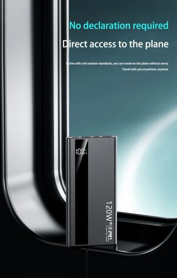 Портативное зарядное устройство 10000mAh Power Bank 120 Вт с быстрой зарядкой и высокой емкостью | Зображення 2