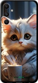 Чохол на Samsung Galaxy A05s Білий кіт "5646b-3356-2448"