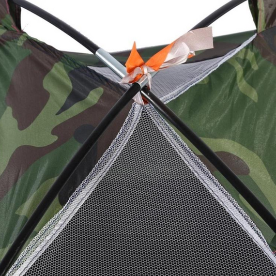 Намет з москітною сіткою Камуфляж, Двомісний туристичний намет 200*150   знижка | Зображення 7