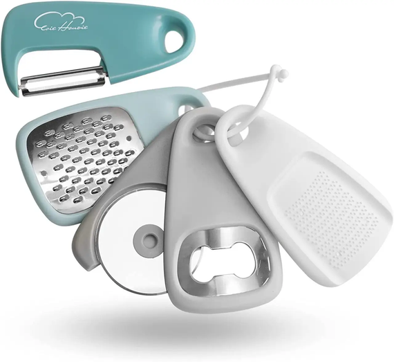 Набір з кухонного приладдя 5 предметів KITCHENWARE брелок-органайзер | Зображення 1