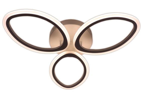 Люстра світлодіодна стельова LED світильник для квартири на стелю лед з пультом 25615 Білий 9х53х53 см. | Зображення 6