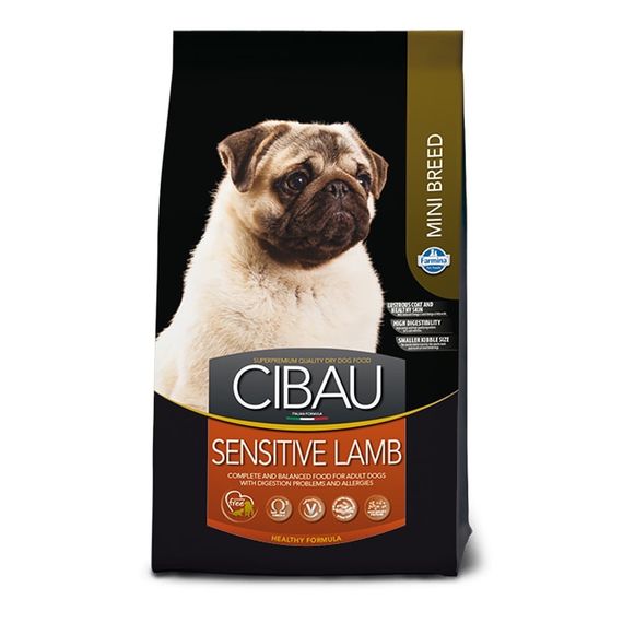 Сухий корм з ягнятком для собак дрібних порід Farmina Cibau Sensitive Adult, 2.5 кг
