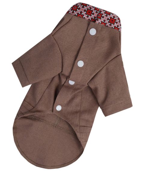 Вишиванка з китицями коричнева RUB-59 | Зображення 2