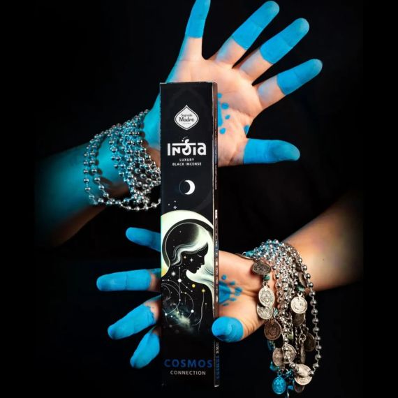 Преміальні чорні грубі аромапалички Космос, Єднання  8 шт. в уп. Sagrada Madre 7798348238577 | Зображення 1