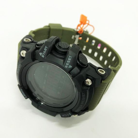 Часы наручные мужские SKMEI 1384AG ARMY GREEN, часы тактические противоударные. Цвет: зеленый | Зображення 5