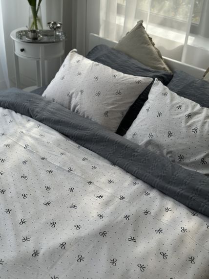 Постельное белье евро Dushka Home Муслин 41051 200х220 см