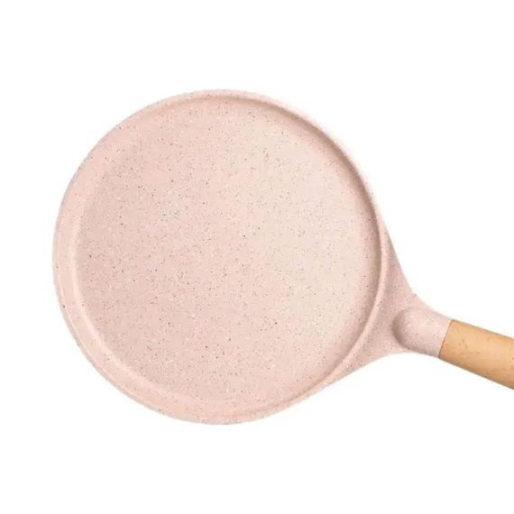 Мармурова алюмінієва сковорода для млинців з антипригарним покриттям Ø 24 см, товсте дно MGC бежевий HP-4-428CR | Зображення 2