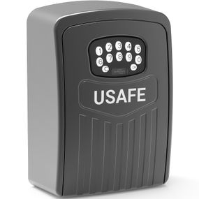 Електронний міні сейф для ключів uSafe KS-10 з кодовим замком та керуванням зі смартфона через Bluetooth, Чорний (0167)