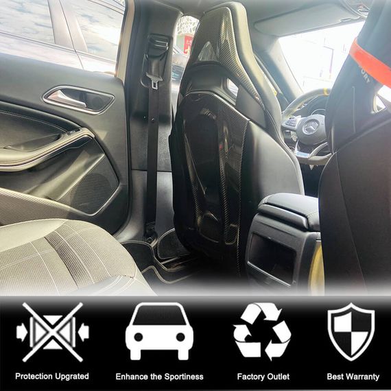 Накладки на сидіння (Сухий карбон) для Mercedes A-сlass W177 2018- рр | Зображення 3