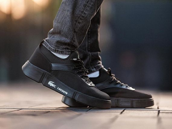 Чоловічі кросівки Lacoste Full Black | Зображення 2